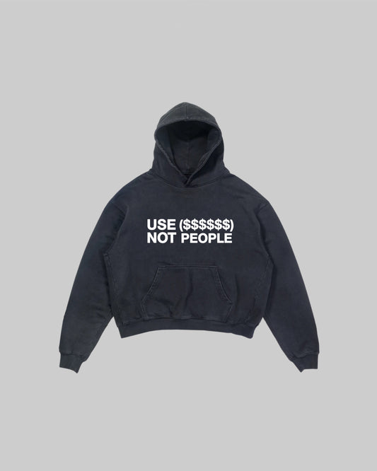 MESSAGE HOODIE BLACK